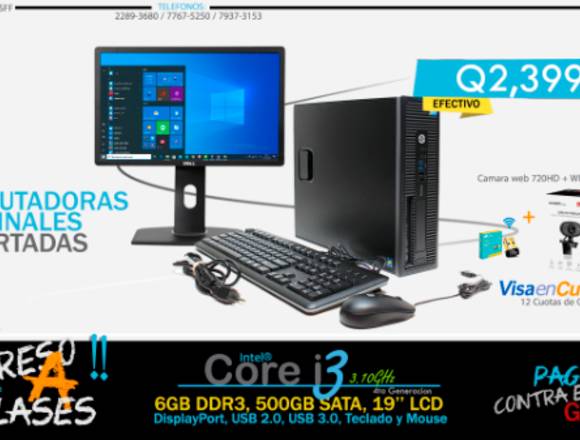 Combo Hp Prodesk Core i3 6Gb RAM DDR3