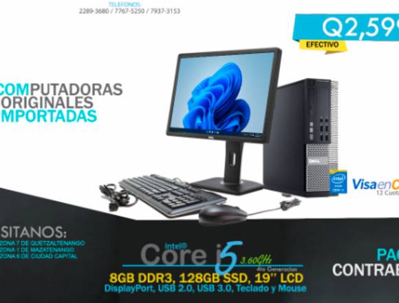 Pc Core i5 4ta Generación con SSD de 128Gb.