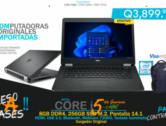 Oferta limitada, aprovecha laptop Core i5 6ta G