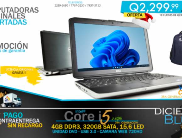 Portátil core i5 Dell + mochila gratis.