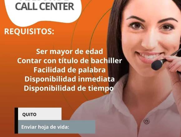 Asesor comercial de Call Center