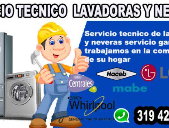 Servicio tecnico para nevera y lavadoras