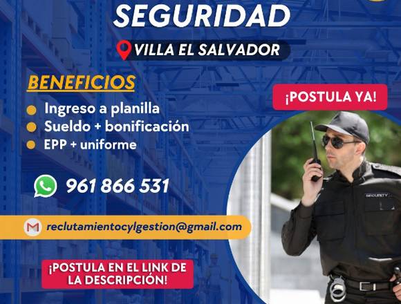 30 AGENTE DE SEGURIDAD/ PREVENCIONISTA-VES