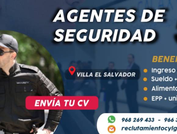 Agentes de seguridad para Villa el Salvador 