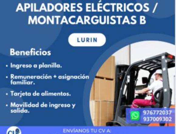 se requiere apilador eléctrico clase dos- Lurín