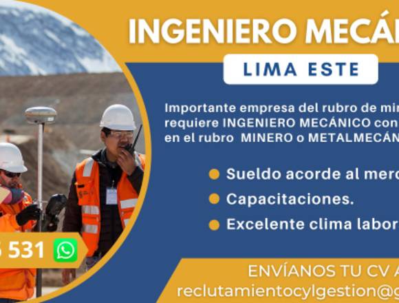 Ingeniero Mecánico - Huachipa 