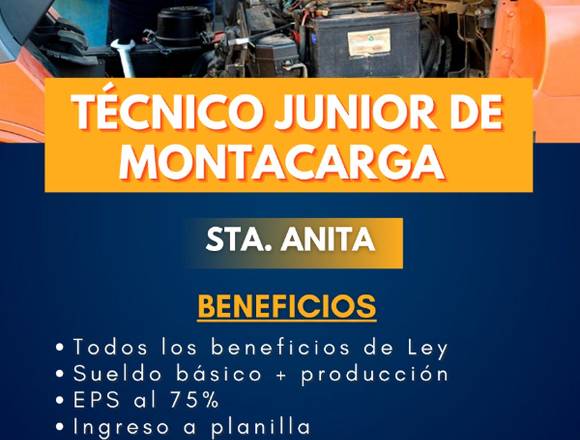 Técnico Junior de Montacarga - Santa Anita