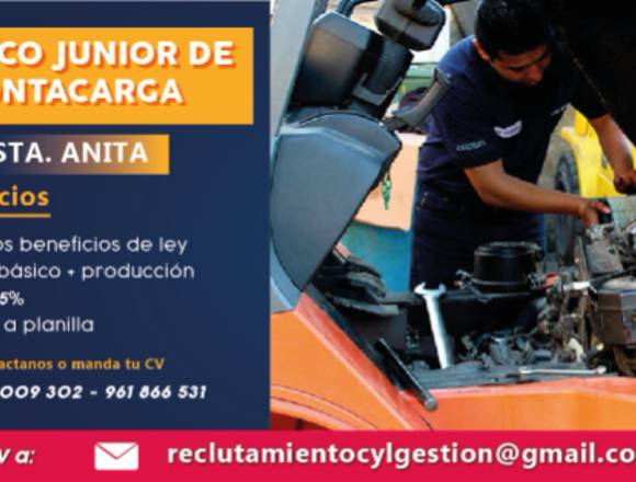 Técnico Junior de Montacargas - Santa Anita