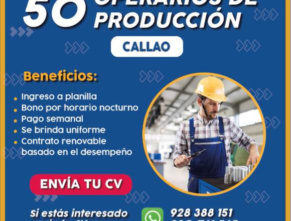 Operarios de Producción Sede Callao