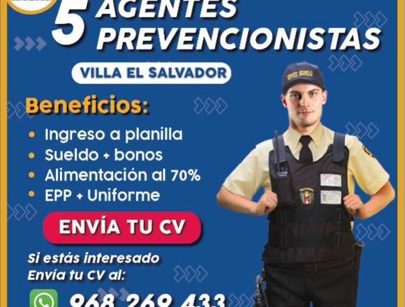 Agentes de seguridad VILLA EL SALVADOR