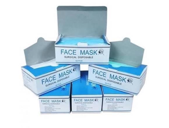 Mascarilla desechable azul