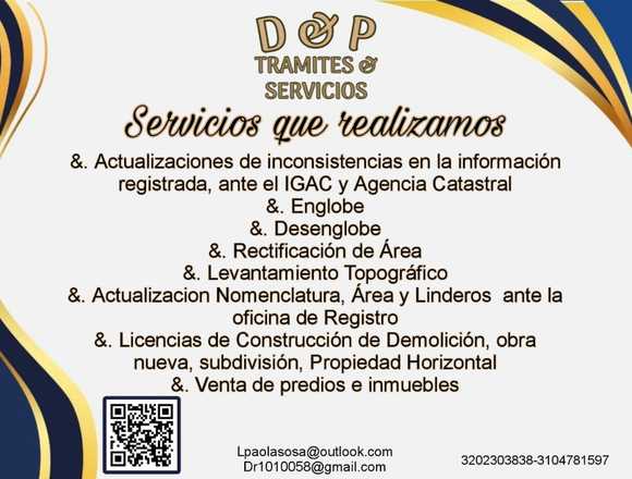 SERVICIOS CATASTRALES, NOTARIALES E INMOBILIARIA