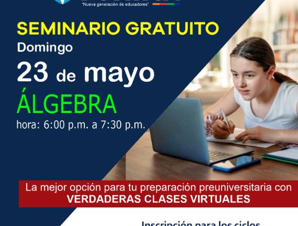 Seminario virtual gratuito de álgebra