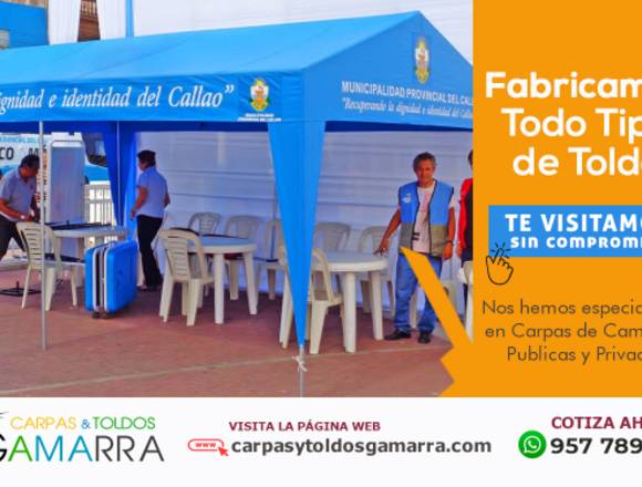 Fabricamos todo tipo de Toldo en Gamarra