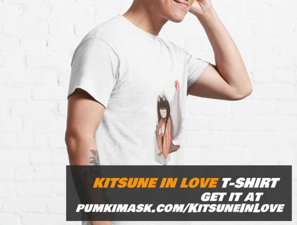 Kitsune in love Classic T-Shirt 