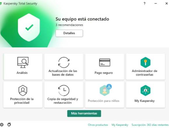 Kaspersky Total 2022. 5 dispositivos. 1 año. 