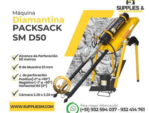 Packsack Equipo Neumático Exploración Diamantina