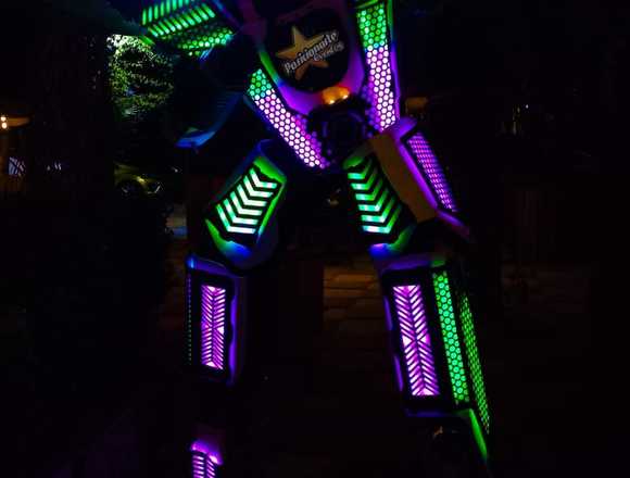 Robot con iluminación led