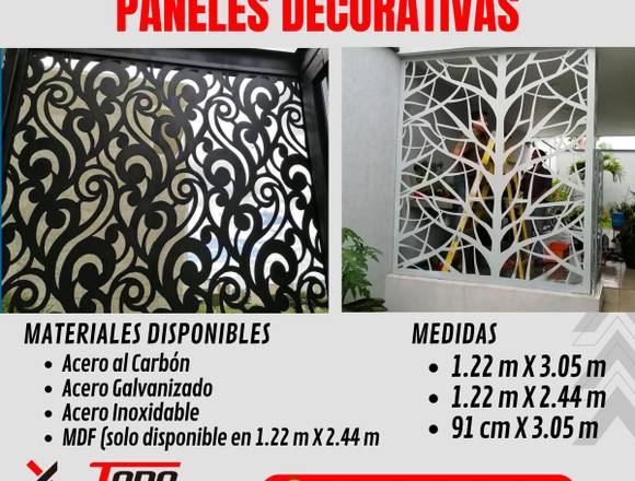 PANELES DECORATIVOS CELOSIAS DECORATIVAS METALICAS