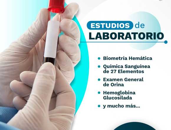 ¡estudios de laboratorio!