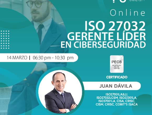 Gerente Líder en Ciberseguridad ISO 27032 (PECB)