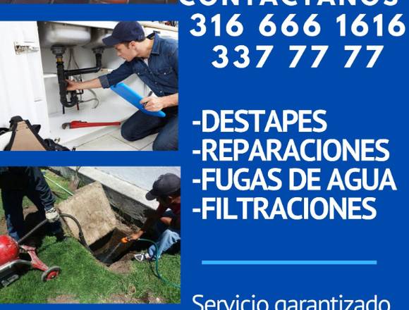 Plomeros en cali 444 46 66 destapes y reparacion