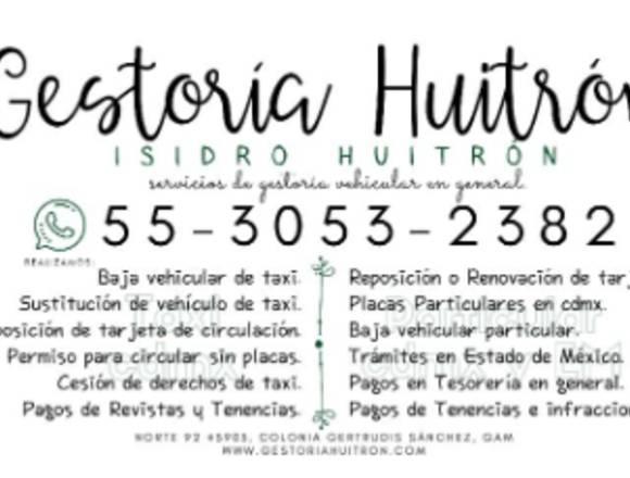 Gestoria Huitron - Tramites vehiculares