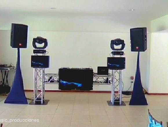 Sonido, Miniteca, DJ, Karaoke, Iluminación, Luces