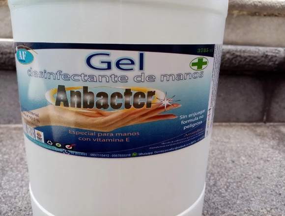 ALCOHOL GEL ANTIBACTERIAL X GALÓN  $ 18.00