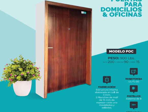 Puertas blindadas para domicilios seguros 