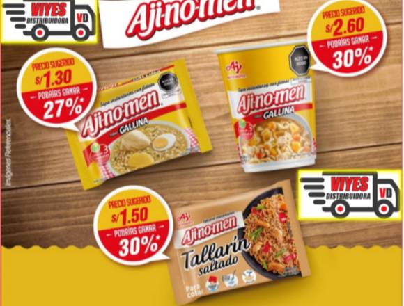 Venta de productos de Ajinomoto doña gusta