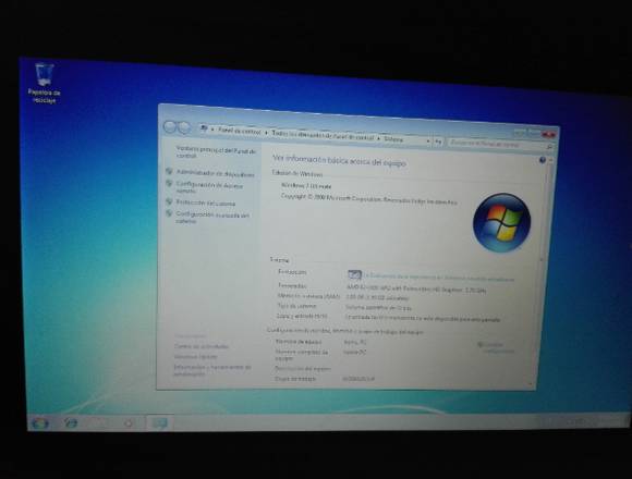 LAPTOP SAMSUNG CON WINDOWS 7