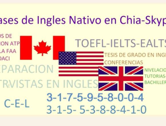 Clases cursos de Ingles Nativo TOELF IELTS EALTS