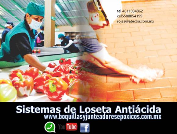 LOSETA INDUSTRIAL ANTIACIDA TIPO KLINKER