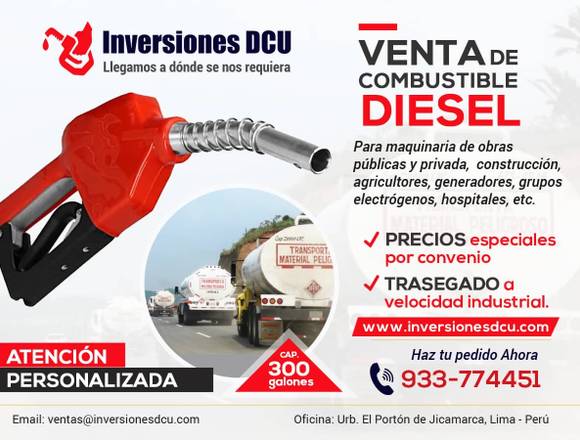 INVERSIONES DCU - DESPACHO DE COMBUSTIBLE