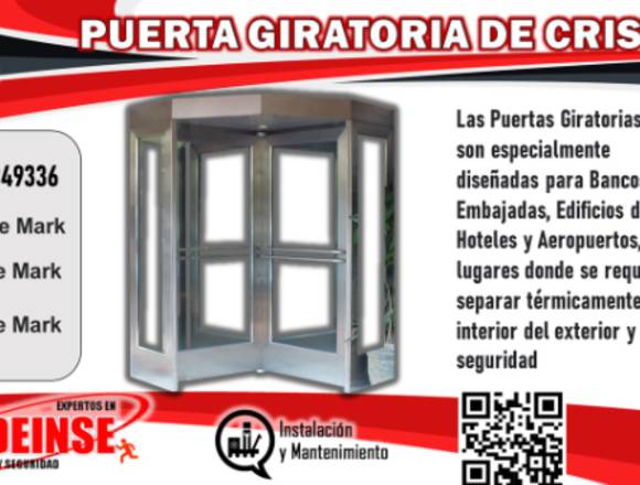 PUERTAS GIRATORIAS DE CRISTAL 