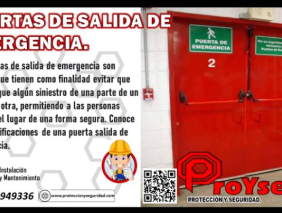 PUERTAS DE SALIDA DE EMERGENCIA 