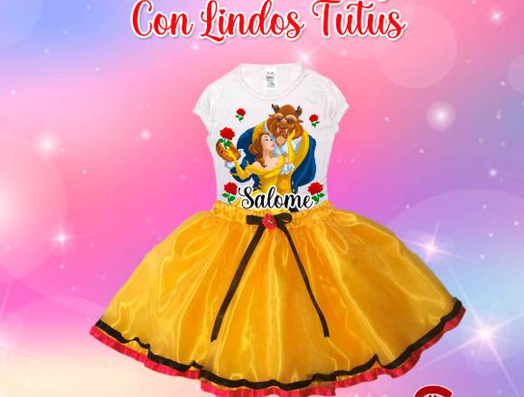 camisetas personalizadas con lindos tutus 