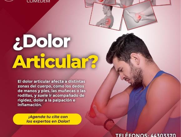 Dolor articular en distintas zonas del cuerpo 