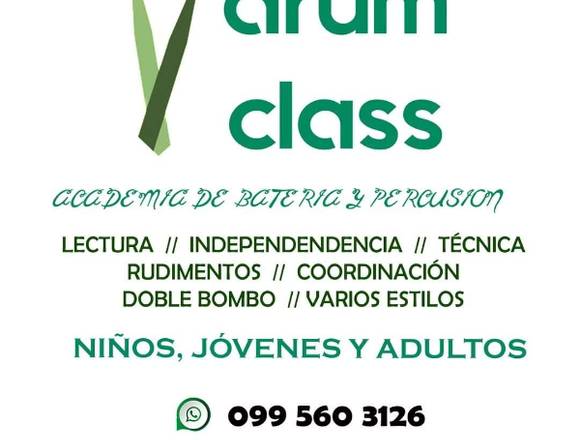 CLASES DE BATERIA A DOMICILIO Y ONLINE