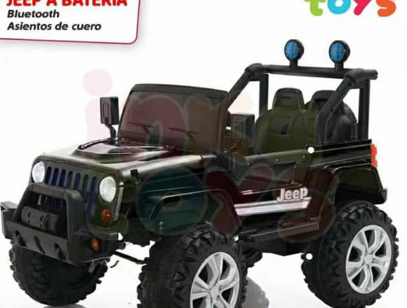 MAYORISTAS  CARRITO A BATERIA JEEP 4X4  75 KILOS