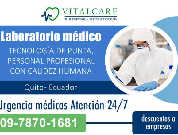 Laboratorios médicos de urgencias sur de Quito