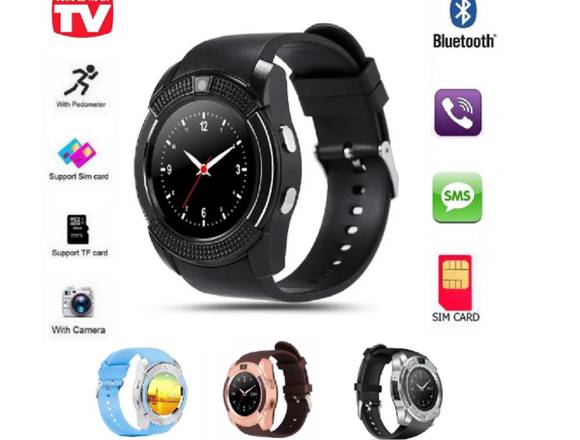 Reloj inteligente smartwatch v8 conexión Bluetooth