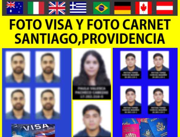 FOTOGRAFIAS:Foto Visa y Foto Carnet en Providencia