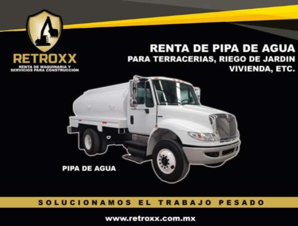 RENTA PIPA DE AGUA EN MONTERREY