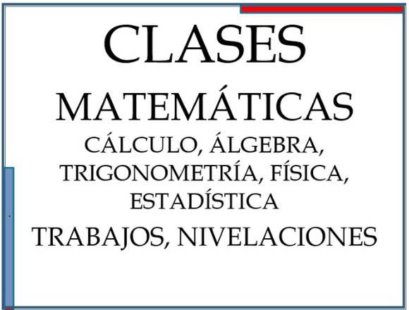 Profeso de matemáticas bachillerato Universidad