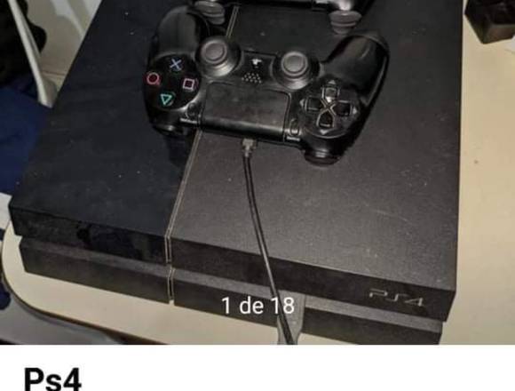 Play station 4 con control y 15 juegos