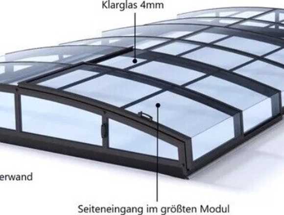 Albixon Poolüberdachung Casablanca B+E20 Dolphin