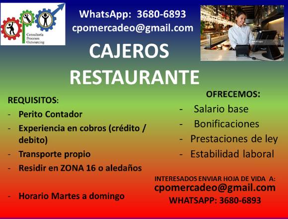 Cajeros de Restaurante