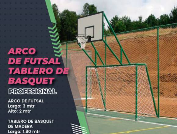 BASQUET CON ARCO DE FUTBOL